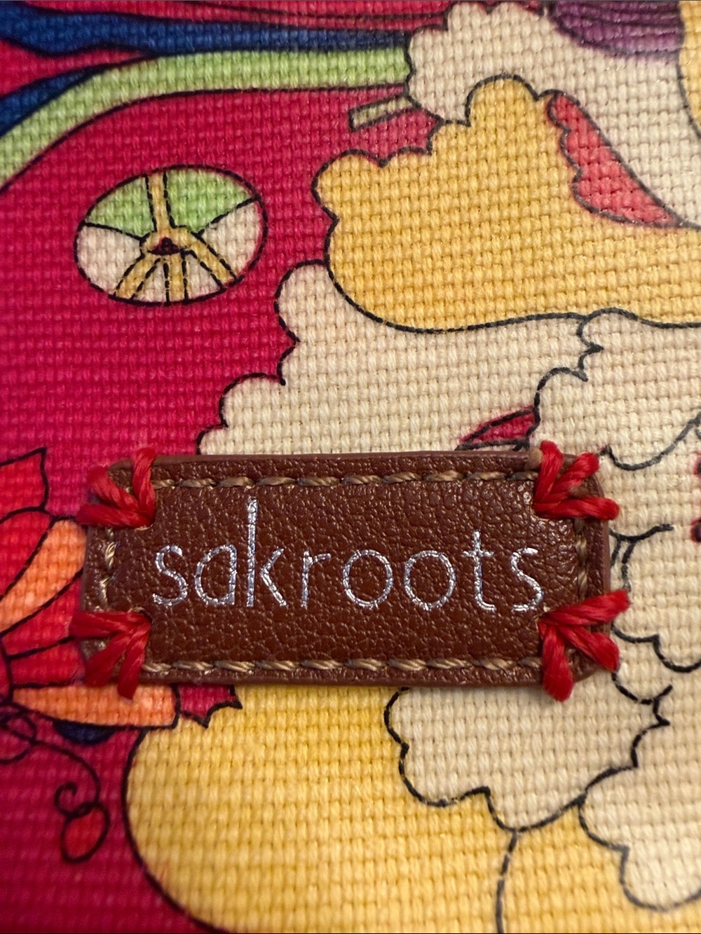 EUC! SakRoots Floral Print Multicolor Crossbody Bag/Multiway - Picture 10 of 16